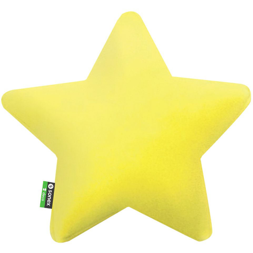 Подушка декоративная Sonex Star желтая (SO102066) - фото 1