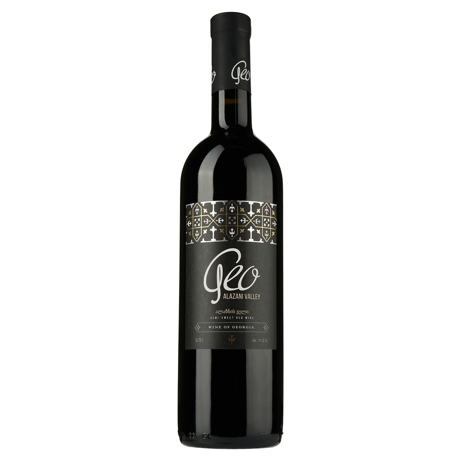 Вино Geo Alazani Valley, красное, полусладкое, 11%, 0,75 л - фото 1
