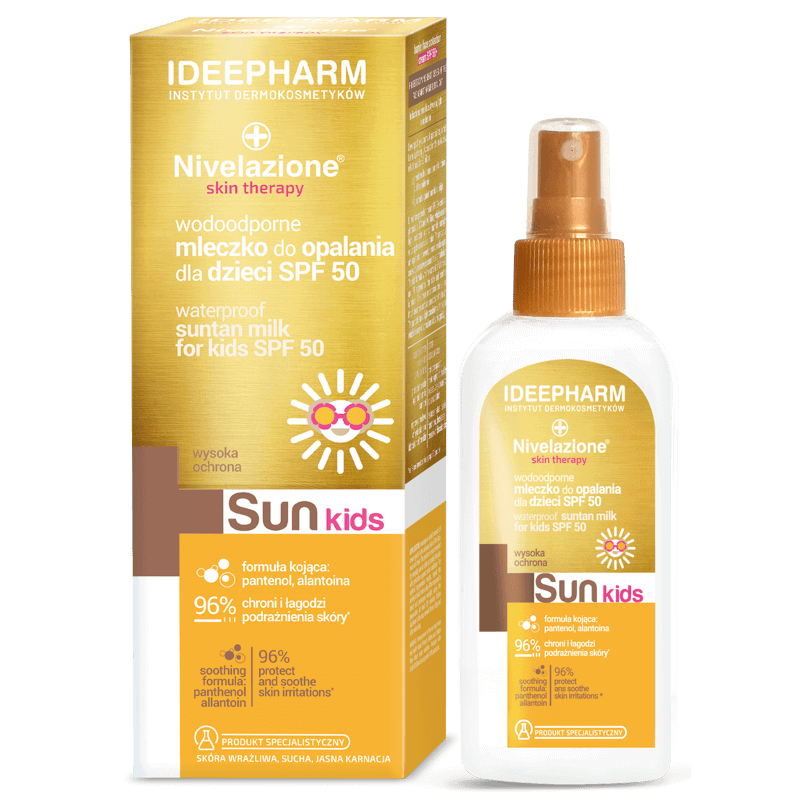 Дитяче молочко для засмаги Nivelazione Skin Therapy Sun SPF 50 Водостійке, 150 мл (5902082210641) - фото 1