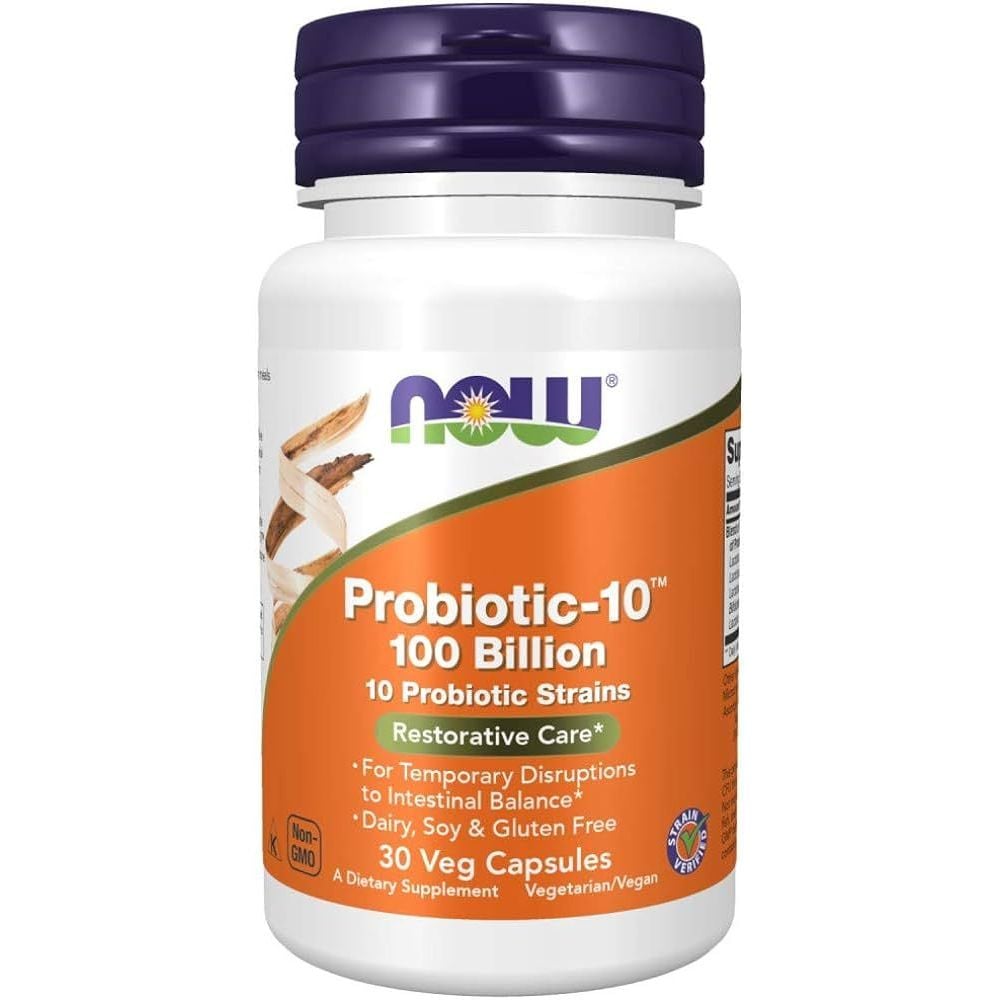 Пробиотик-10 Now 100 млрд 30 капсул - фото 1