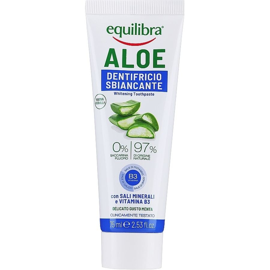 Паста зубная Equilibra Aloe Whitening Toothpaste 75 мл - фото 2