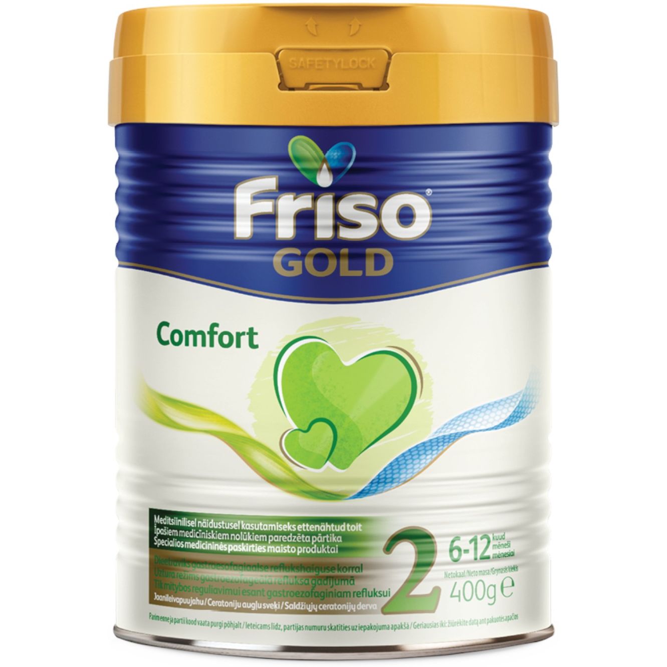 Детская сухая молочная смесь Friso Gold Comfort 2 от 6 до 12 месяцев 400 г - фото 1