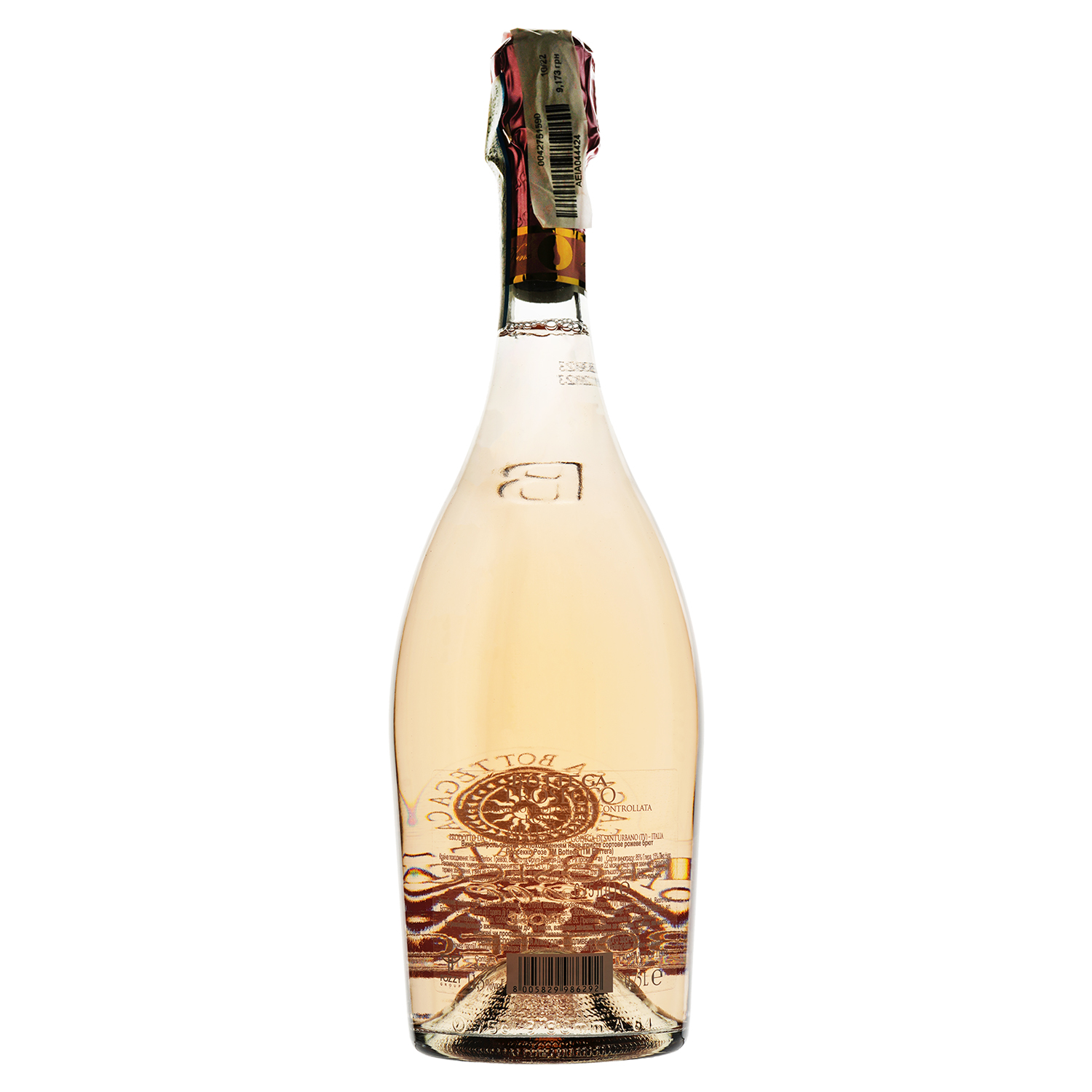 Вино ігристе Bottega Prosecco Rose DOC, рожеве, брют, 11,5%, 0,75 л (872784) - фото 2