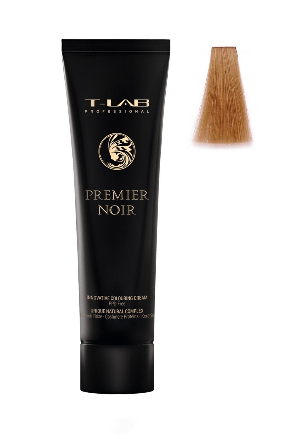 Крем-краска T-LAB Professional Premier Noir colouring cream, оттенок 10.42 (lightest copper iridescent blonde) - фото 2