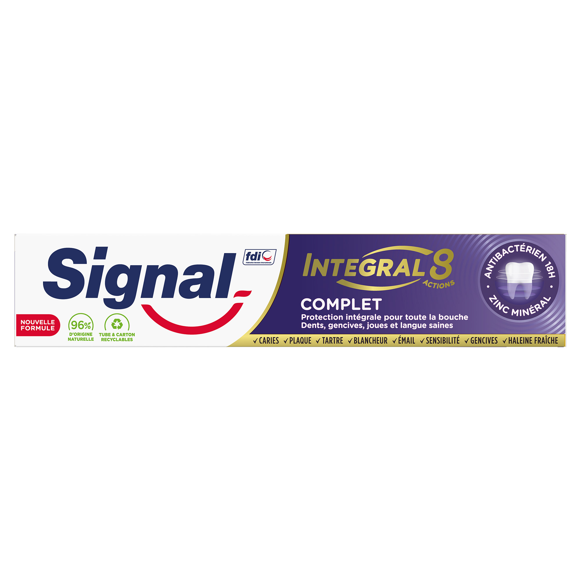 Зубная паста Signal Integral 8 Комплексный Уход, 75 мл - фото 1