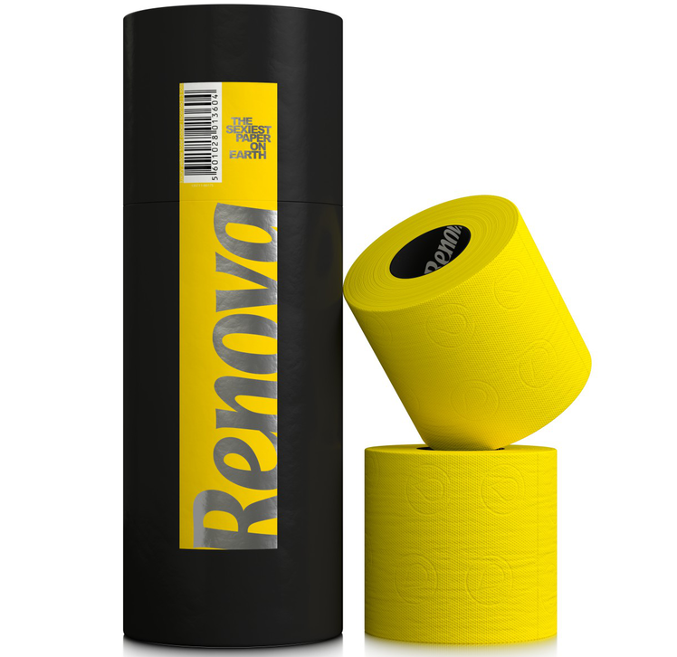 Туалетная бумага Renova, трехслойная, 3 рулона, желтый (885881) - фото 2