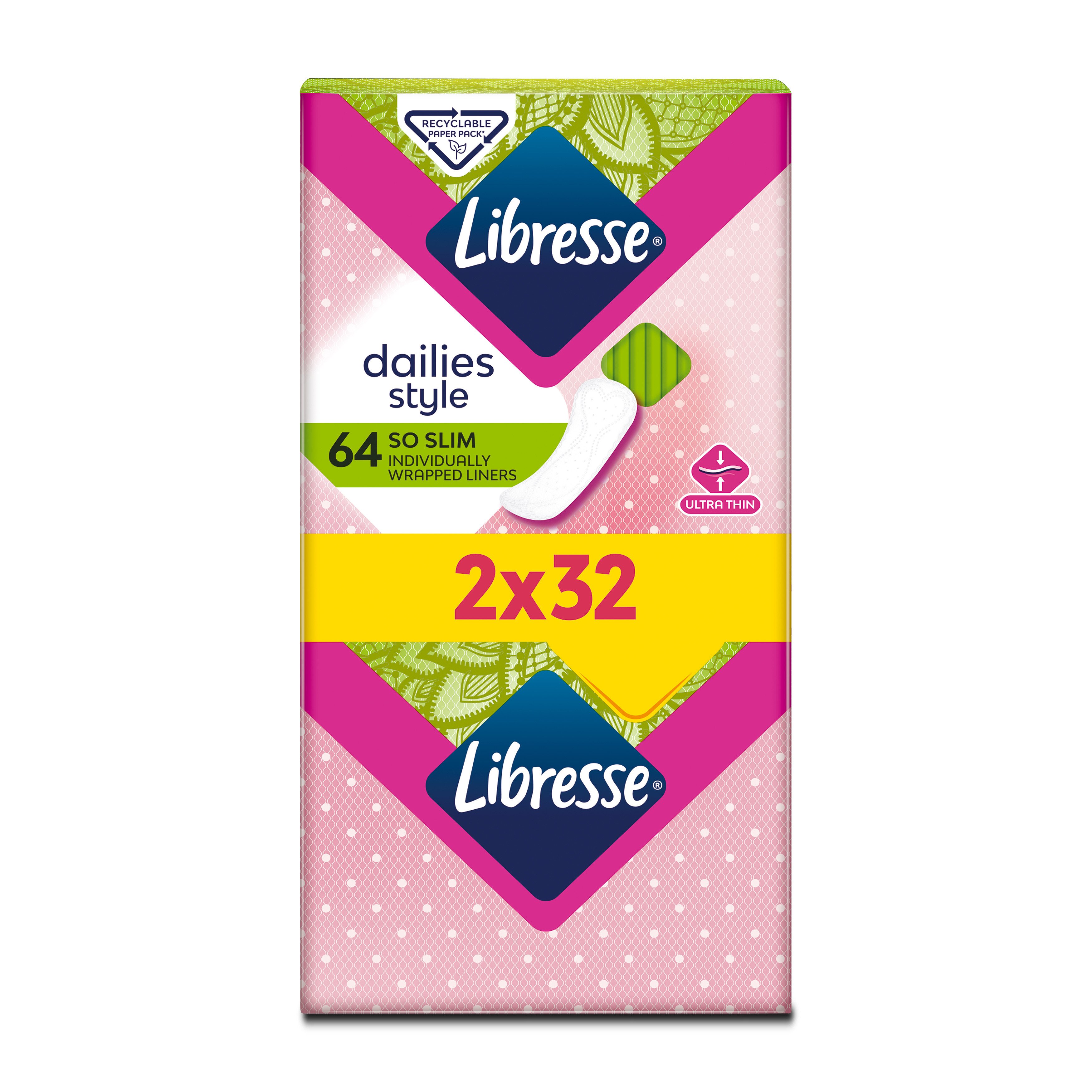 Ежедневные прокладки Libresse Dailies Style Normal ультратонкие 64 шт. - фото 2