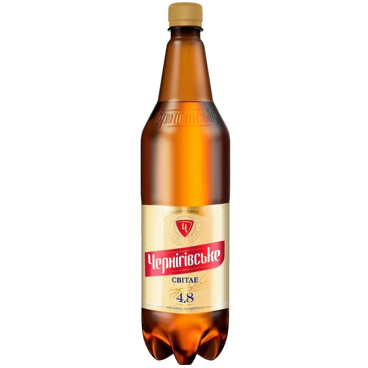 Пиво Чернігівське, світле, фільтроване, 4.6% 1.15 л - фото 1