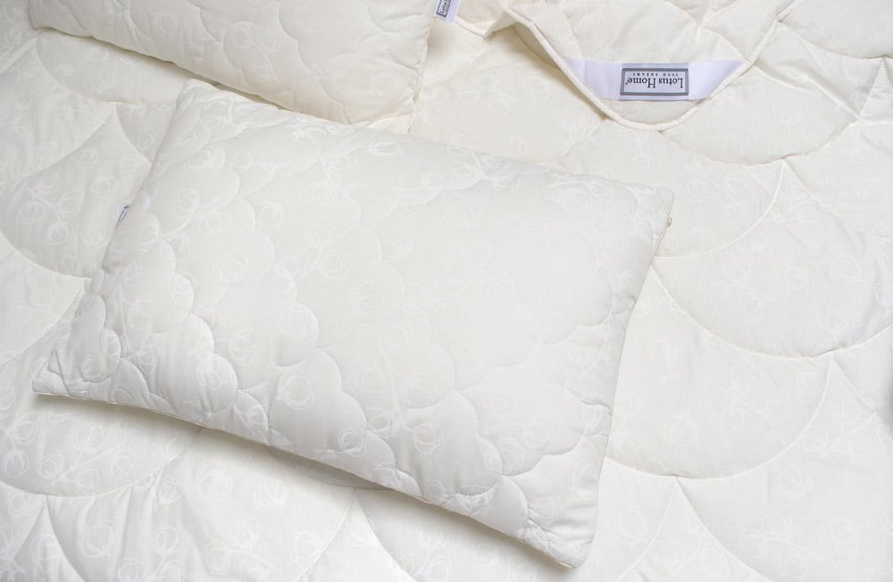 Одеяло с подушками Lotus Home Cotton Extra, евростандарт, молочное (svt-2000022304139) - фото 7