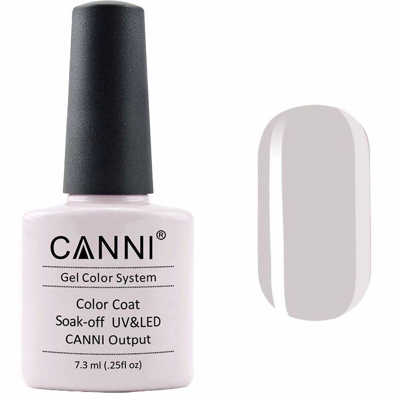 Гель-лак Canni Color Coat Soak-off UV&LED 145 світло-сірий 7.3 мл - фото 1