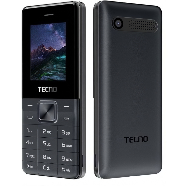 Мобільний телефон Tecno T301 Black (4895180743320) (UA UCRF) - фото 1