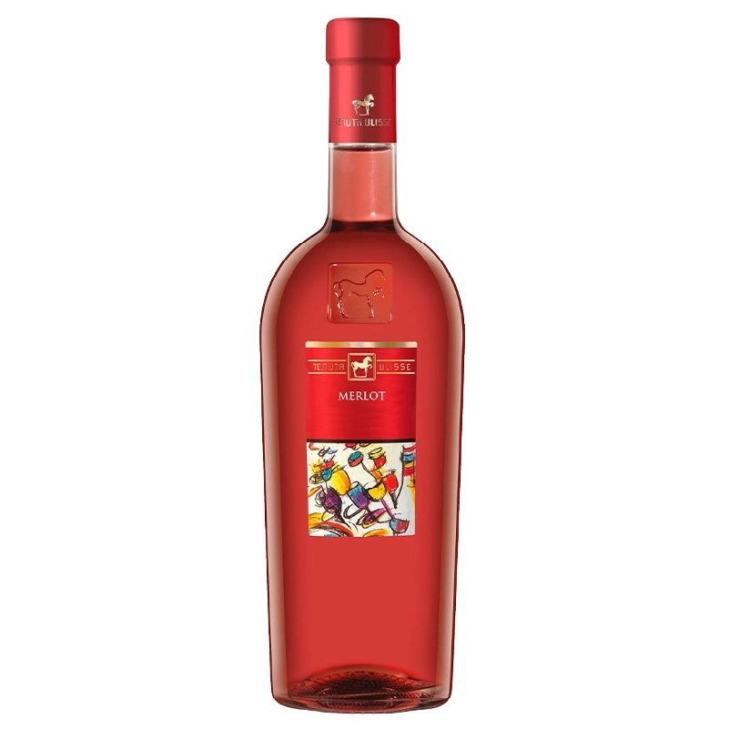 Вино Ulisse Merlot Rosè, розовое, сухое, 13%, 0,75 л - фото 1