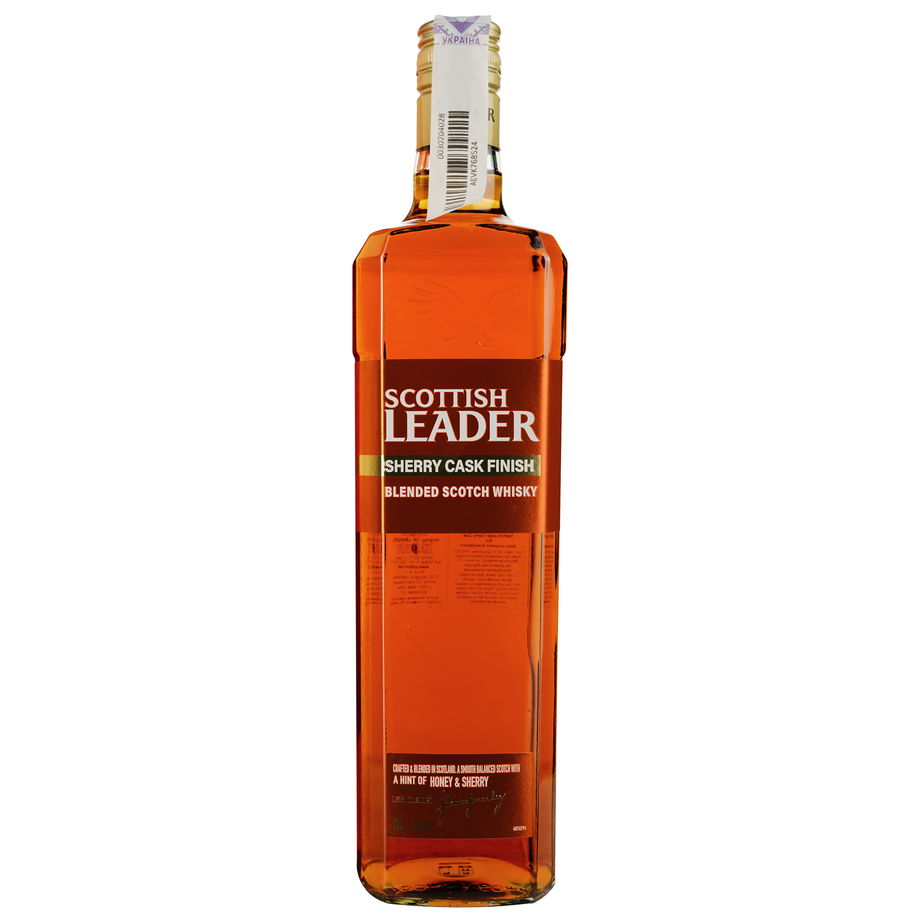 Виски Scottish Leader Sherry Cask Blended Scotch Whisky 40% 0.7 л, в коробке - фото 2