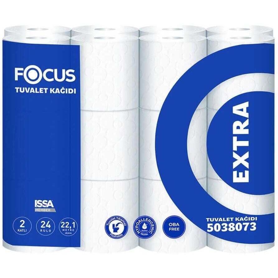 Туалетная бумага Focus Extra двухслойная 24 рулона - фото 1