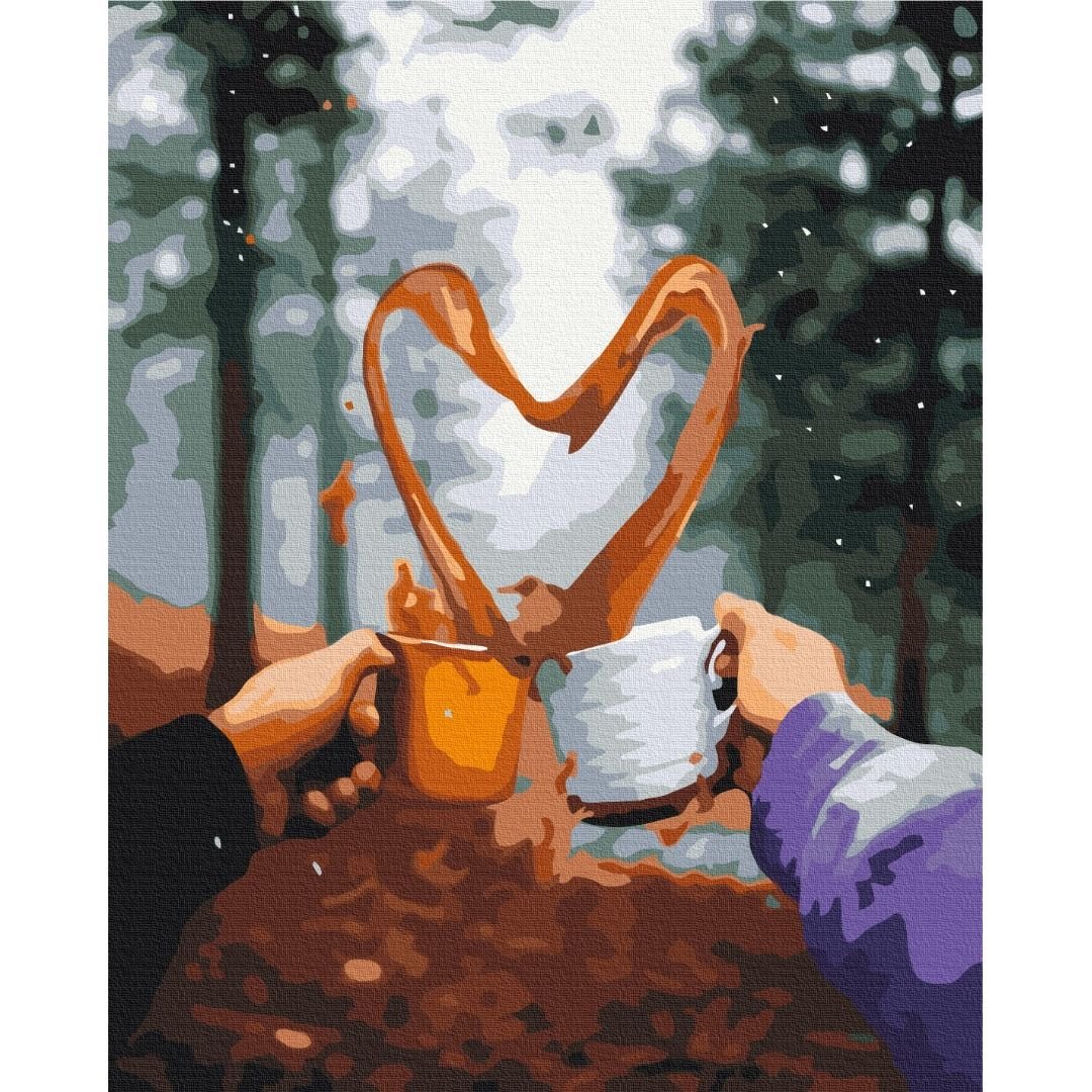 Картина по номерам Романтическое утро в лесу Brushme 40x50 см разноцветная 000276701 - фото 1