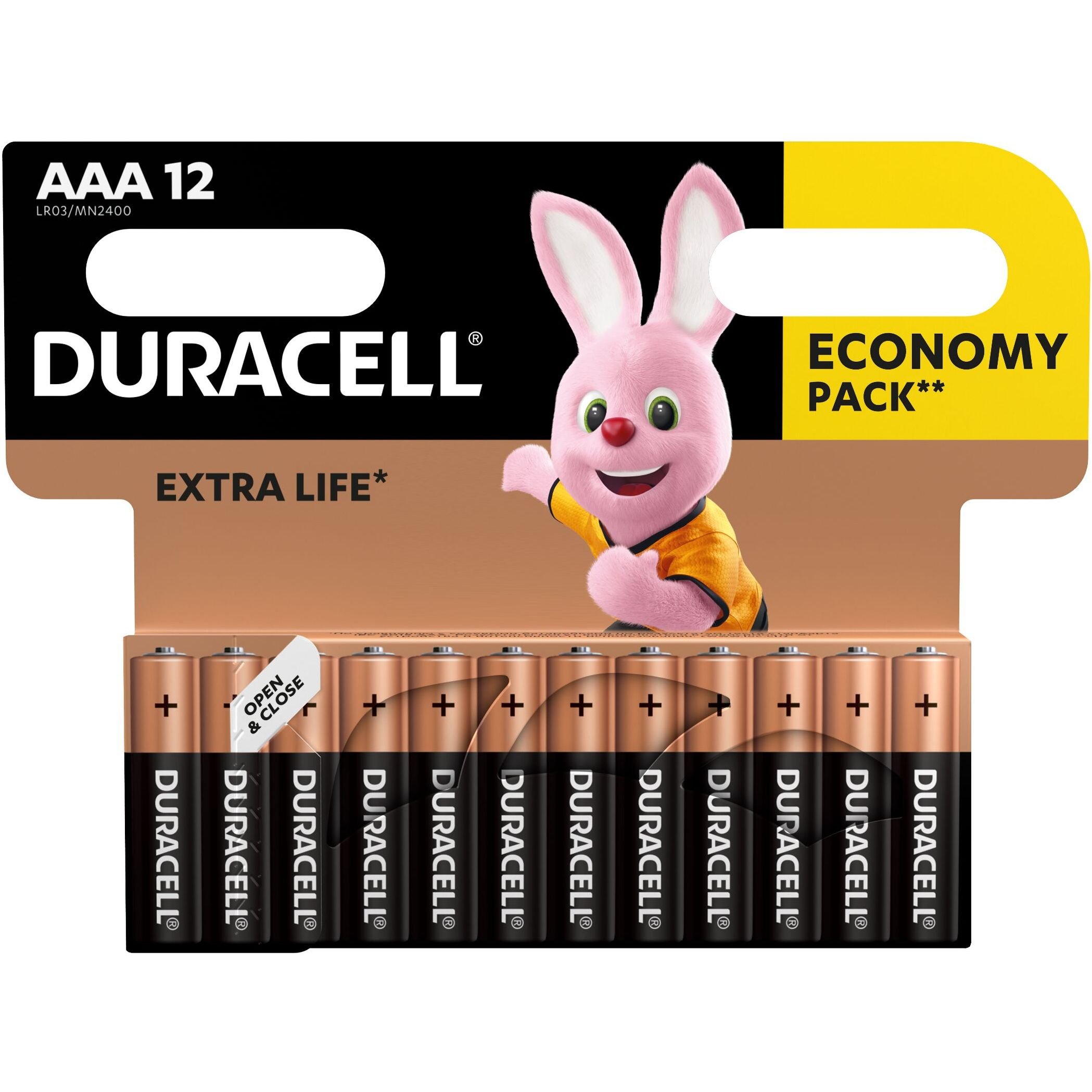 Лужні батарейки мізинчикові Duracell 1,5 V AAA LR03/MN2400, 12 шт. - фото 2