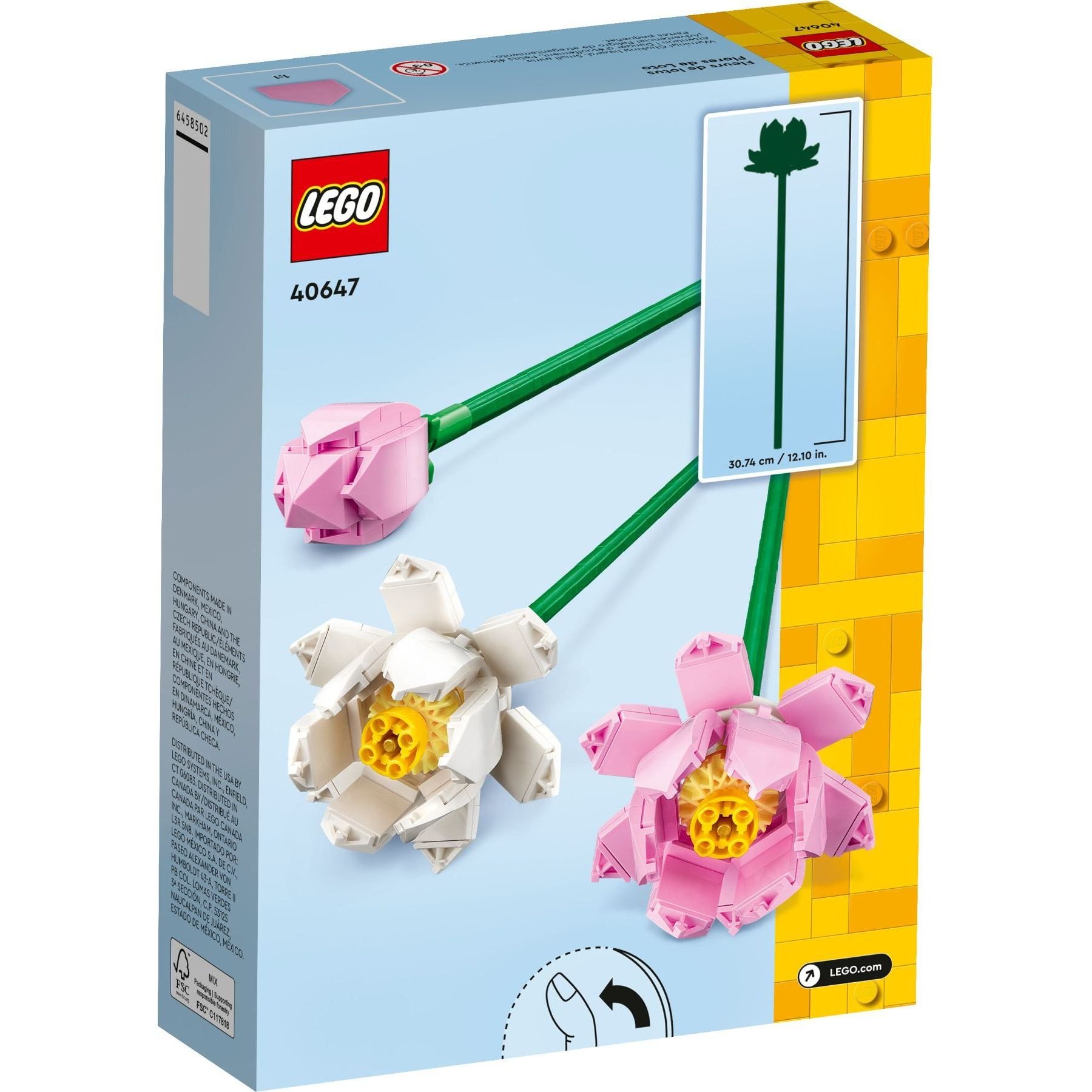 Конструктор LEGO Icons Квіти лотоса 220 деталі (40647) - фото 2