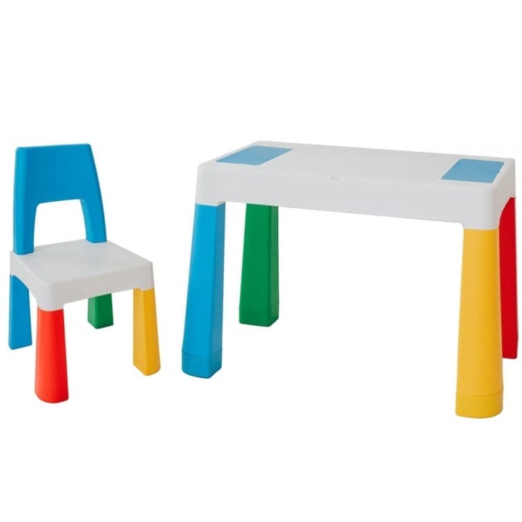Детский функциональный столик и стульчик Poppet 5в1, голубой (PP-002B) - фото 2