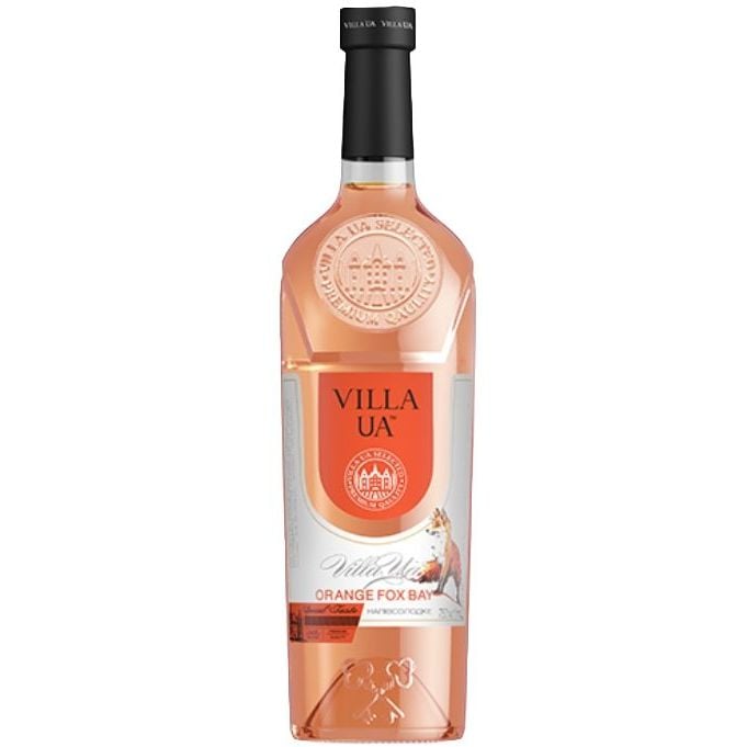 Вино Villa UA Orange Fox Bay, белое, полусладкое, 0,75 л - фото 1