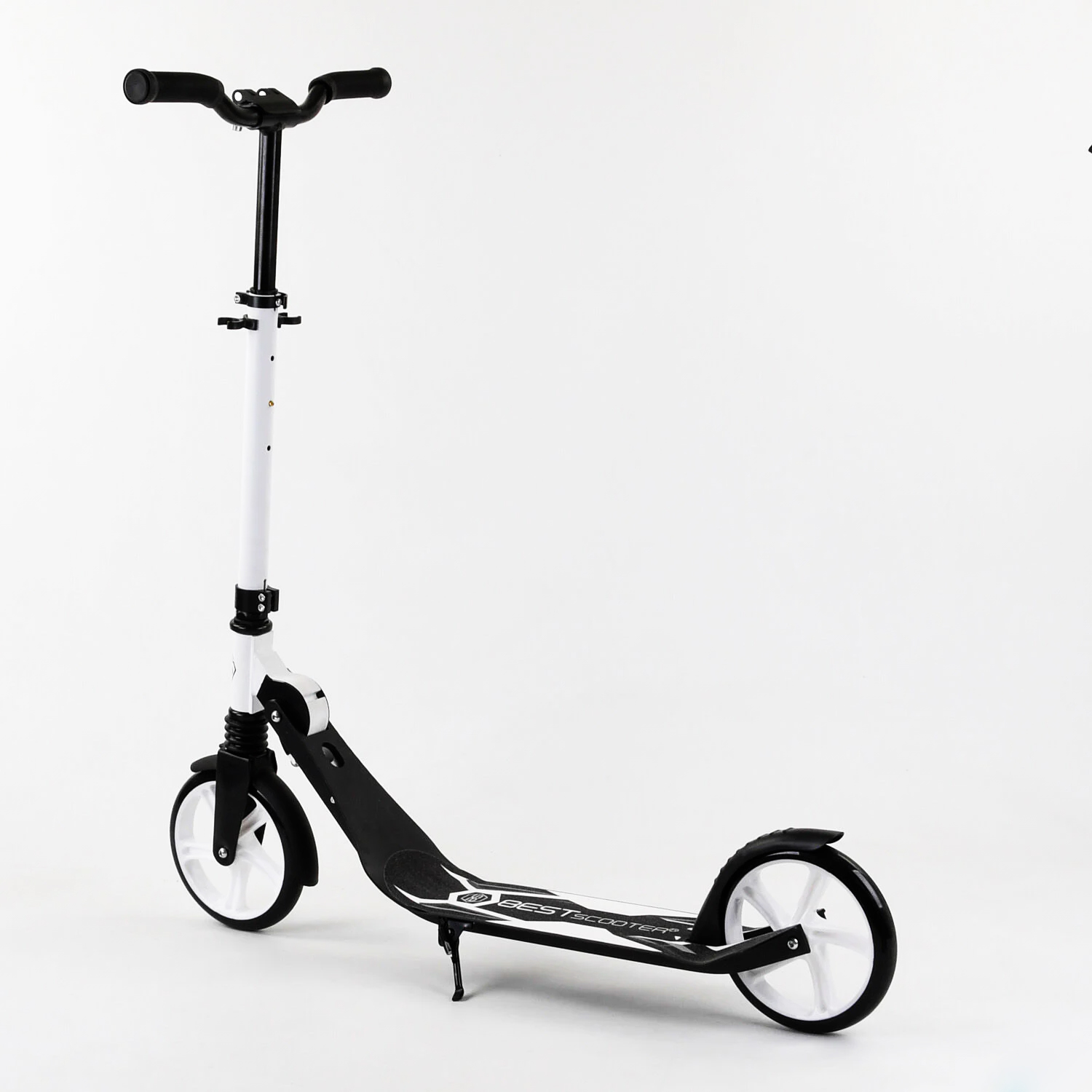 Самокат Best Scooter 60х13х100 см Чорно-білий 000231429 - фото 4