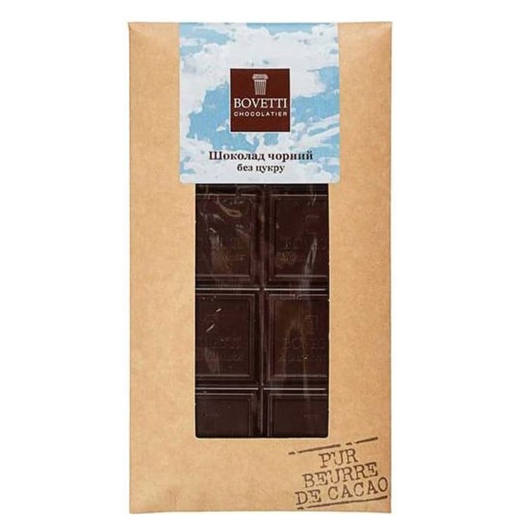 Шоколад черный Bovetti 70% без сахара 100 г - фото 1