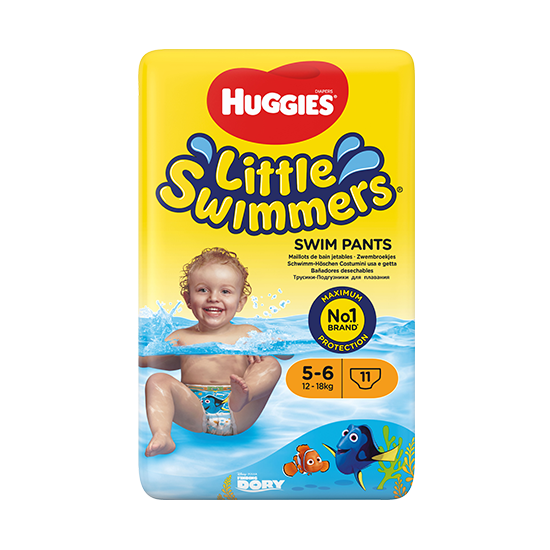 Подгузники-трусики для плавания Huggies Little Swimmers 5-6 (12-18 кг), 11 шт. - фото 2
