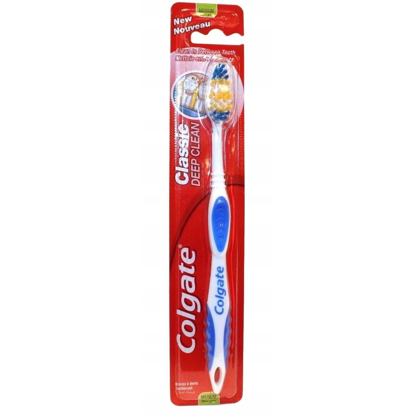 Зубная щетка Colgate Classic Clean 1 шт. синяя - фото 1