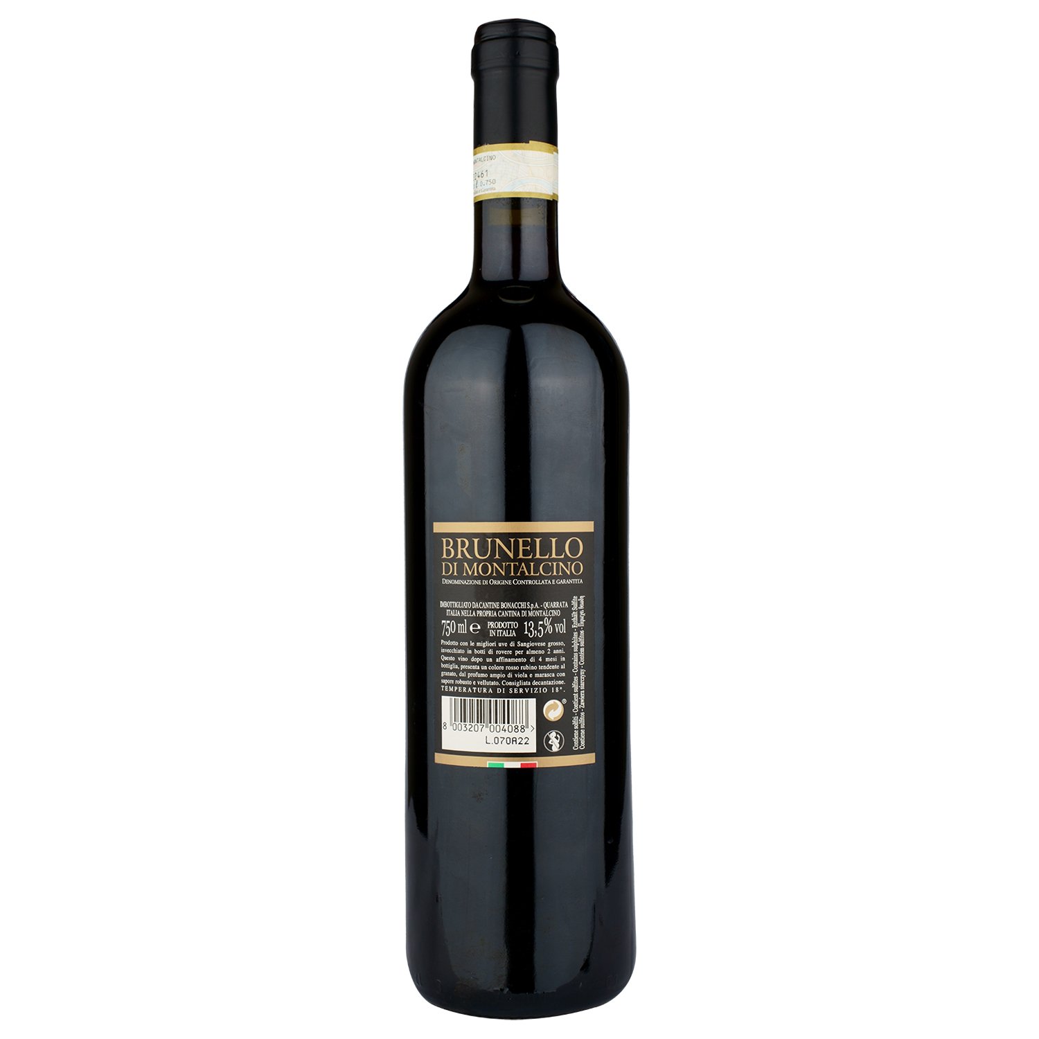 Вино Bonacchi Brunello di Montalcino 2017, красное, сухое, 0,75 л (R1354) - фото 2