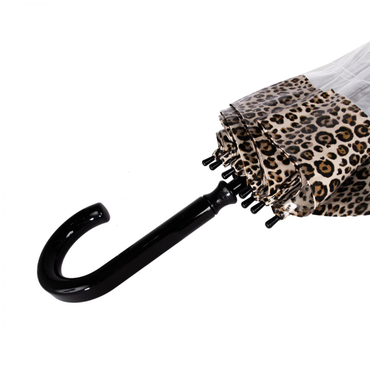 Женский зонт-трость механическая Fulton 84 см коричневый - фото 5