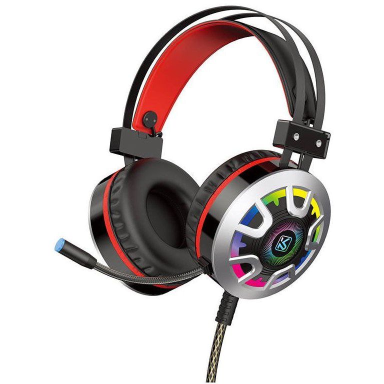 Игровые наушники iKAKU KSC-453 Longhun RGB Black / Red с микрофоном - фото 1