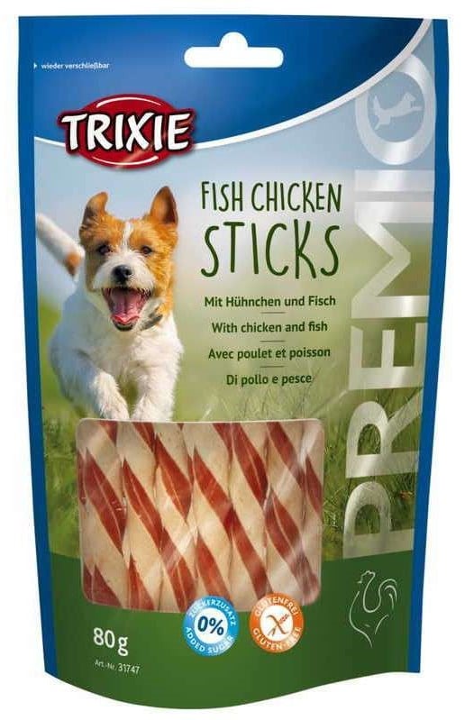 Лакомство для собак Trixie Premio Fish Chicken Sticks, с курицей и рыбой, 80 г - фото 1