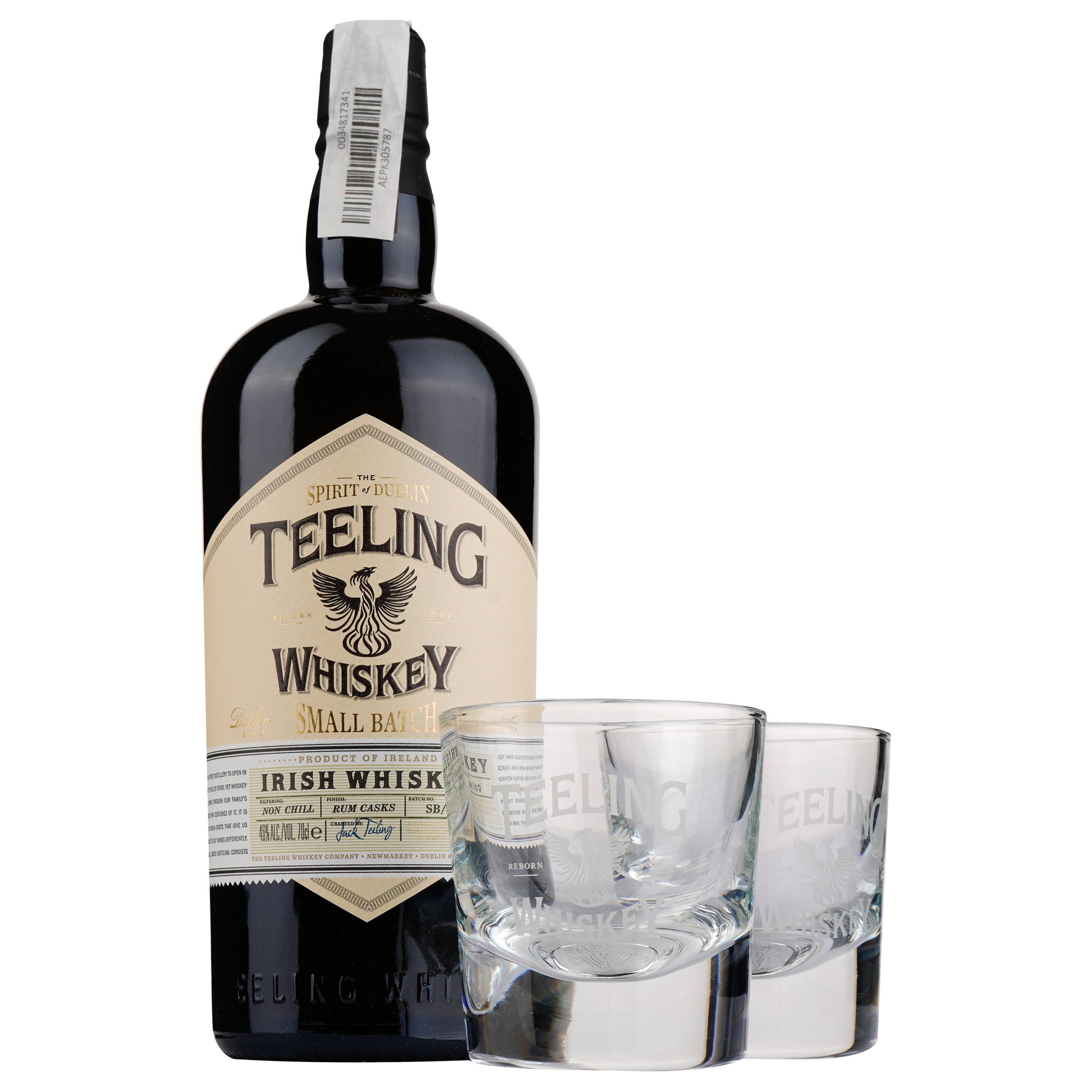 Віскі Teeling Small Batch Irish Whiskey, 46%, 0,7 л + 2 келихи (27846) - фото 2