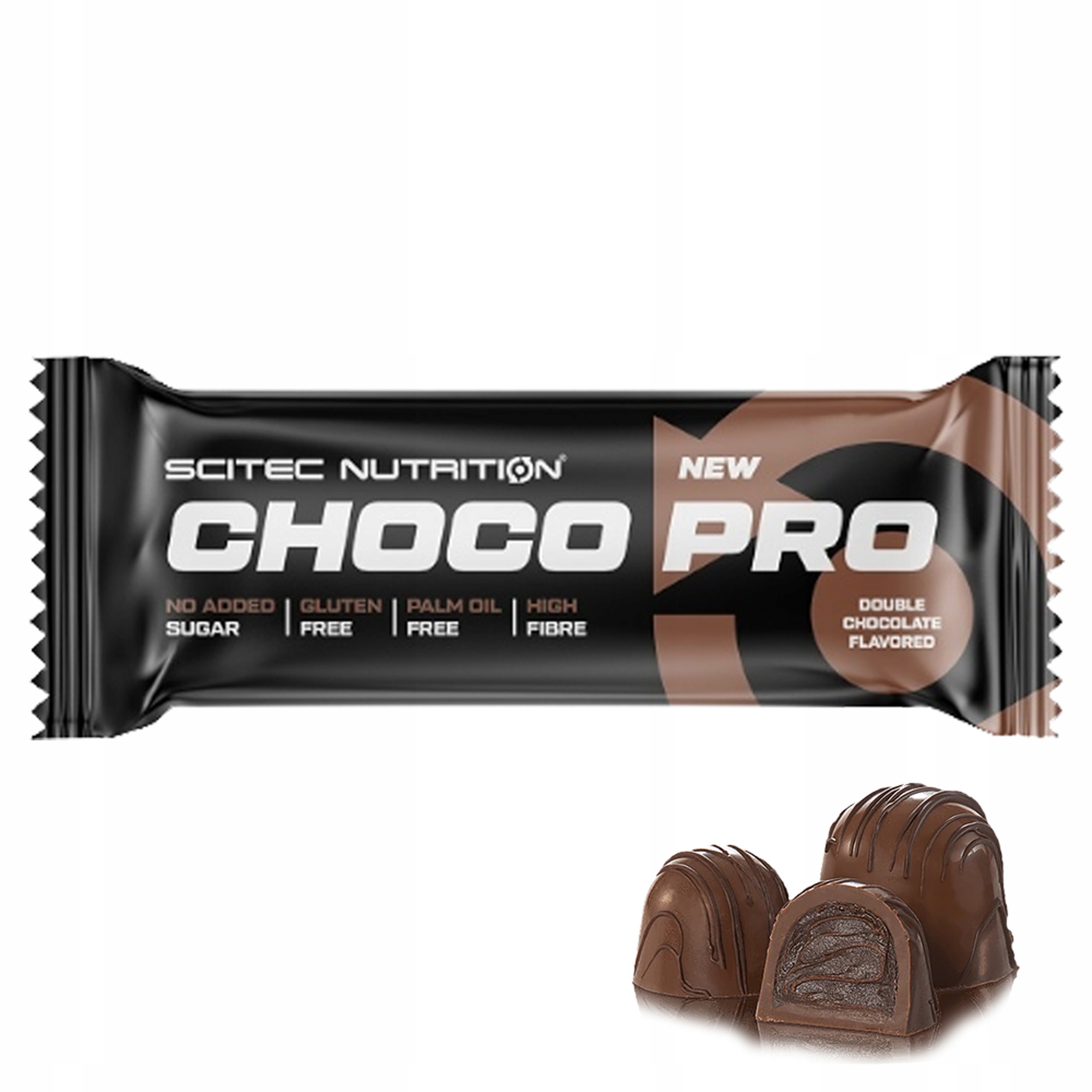 Батончик Scitec Nutrition Choco Pro Double Chocolate 50 г - фото 2