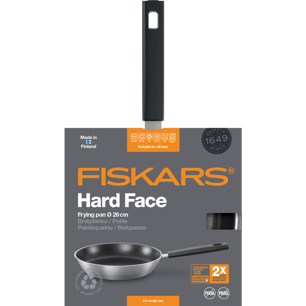 Сковорода Fiskars Hard Face Steel, 26 см (1052246) - фото 4