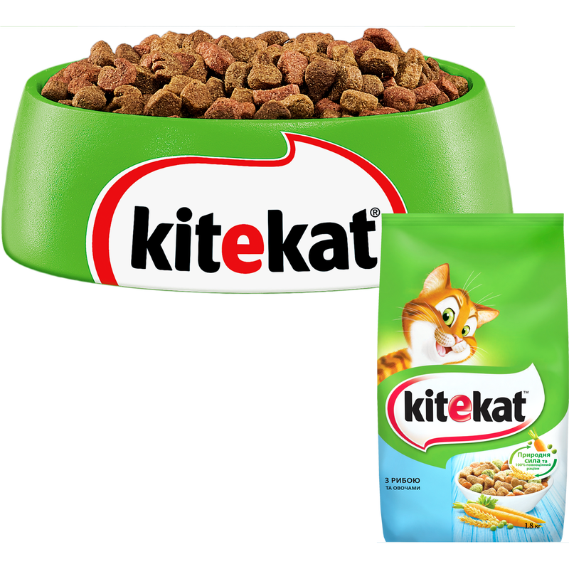 Сухий корм для котів Kitekat, риба з овочами, 1,8 кг - фото 3