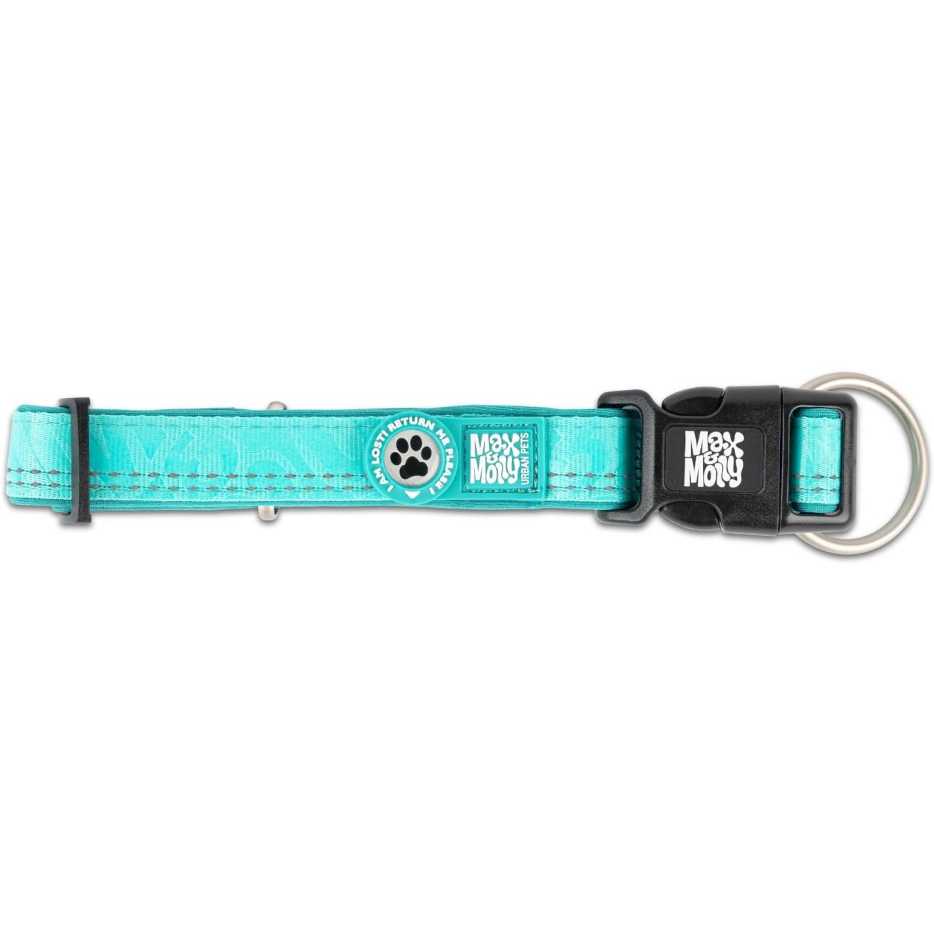 Нашийник для собак Max & Molly Smart ID Collar Matrix 2.0 Turquoise M 35-55x2.5 см - фото 3