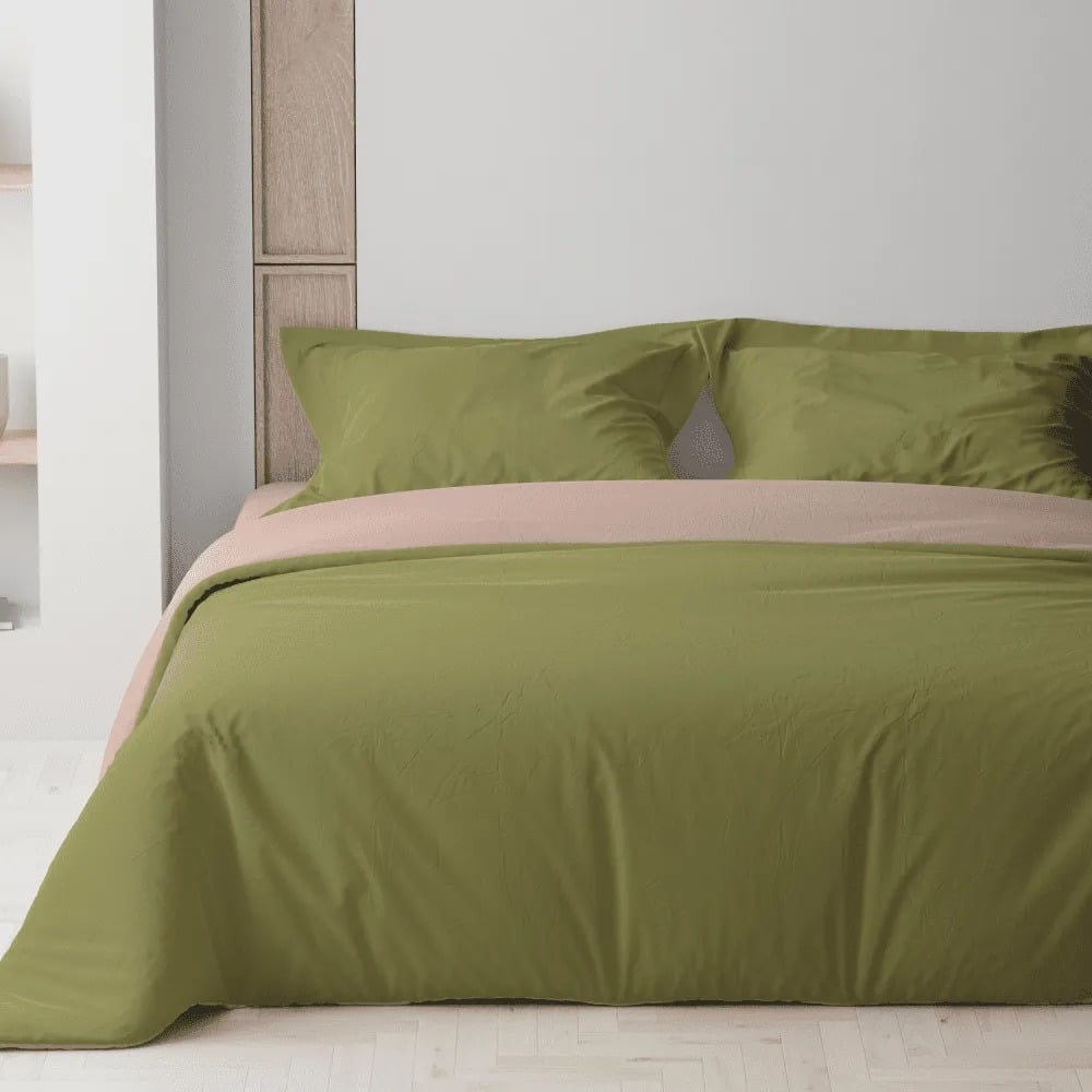 Комплект постельного белья ТЕП Happy Sleep Минеральный оникс полуторный оливковый (2-03794_26403) - фото 1