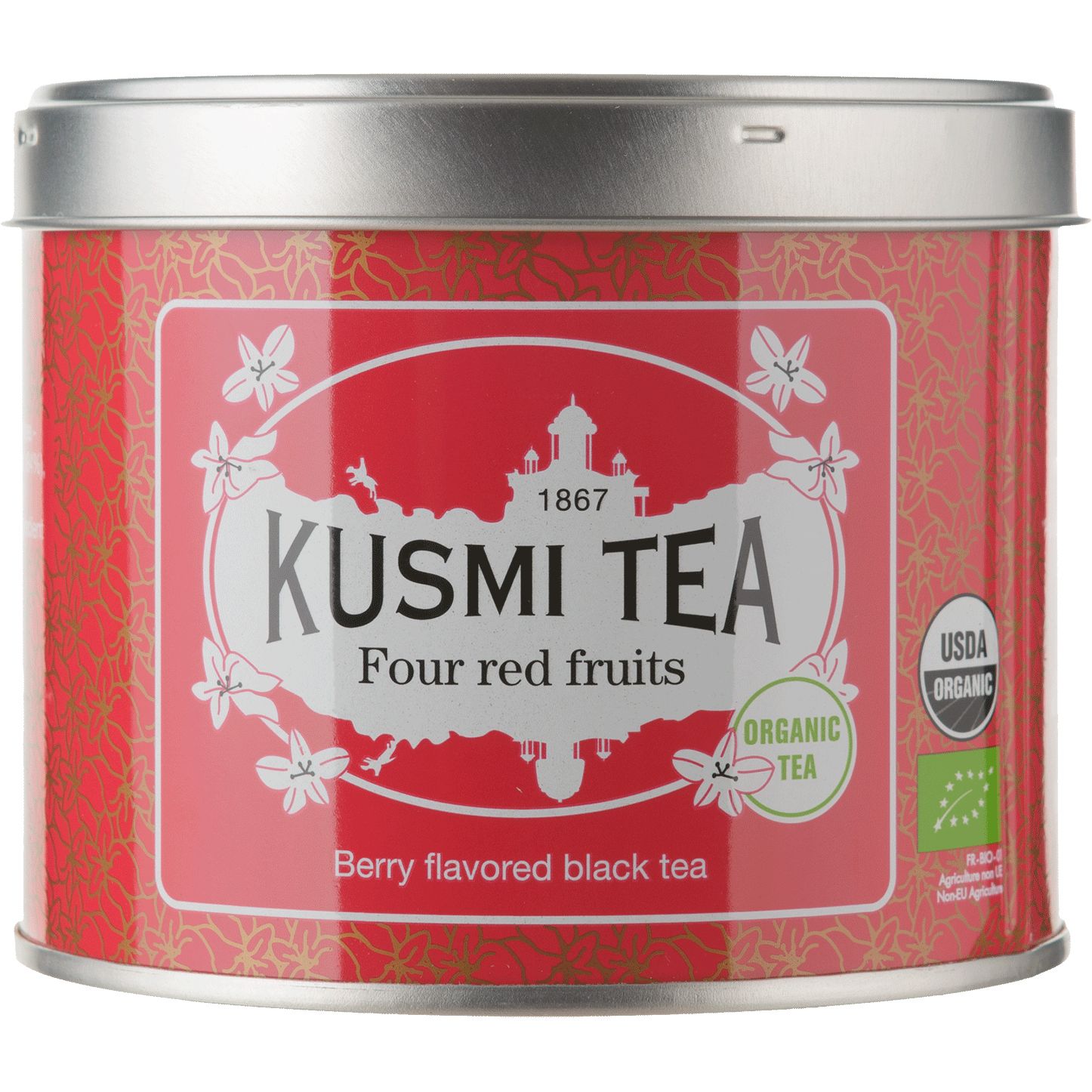 Чай черный Kusmi Tea Four Red Fruits органический 100 г - фото 1