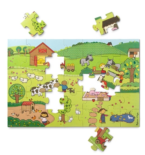 Гигантская головоломка-пазлы Melissa&Doug На ферме, 35 элементов (MD31375) - фото 3