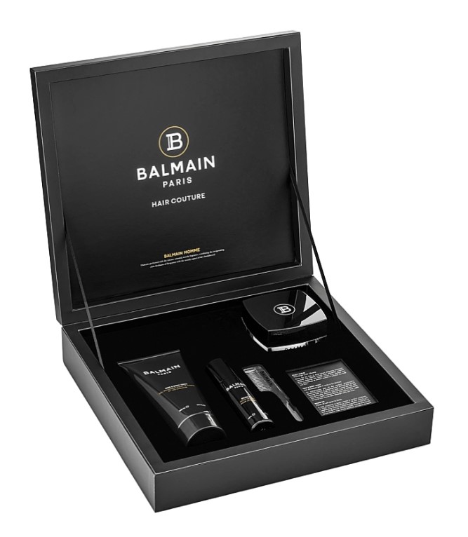 Набір для чоловіків Balmain Signature Men't Giftset (Beard Oil, Hair & Body Wash, Scalp scrub) - фото 3