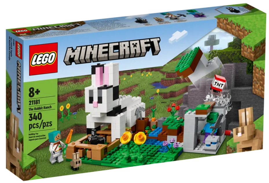 Конструктор LEGO Minecraft Кроляче ранчо, 340 деталей (21181) - фото 2