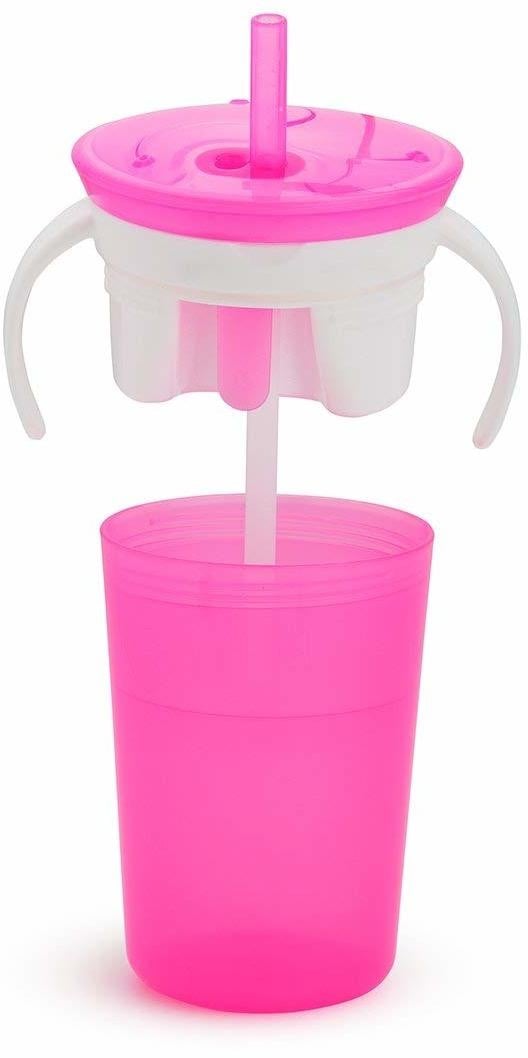 Чашка-контейнер Munchkin Snack and Sip, 266 мл, рожевий (10867.02) - фото 3