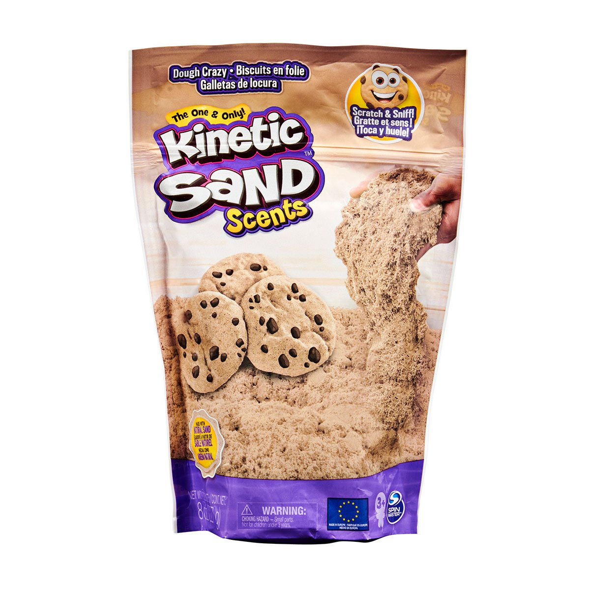 Кинетический песок Kinetic Sand Печенье, с ароматом, 227 г (71473С) - фото 1
