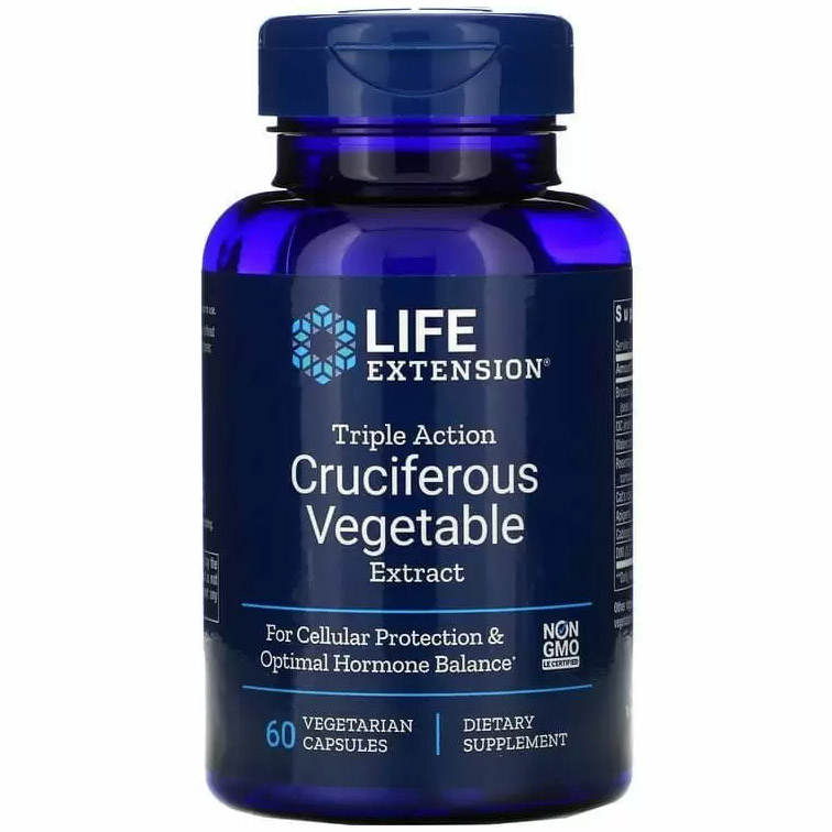 Харчова добавка для гормональної підтримки Life Extension Cruciferous Vegetable Extract 60 капсул - фото 1