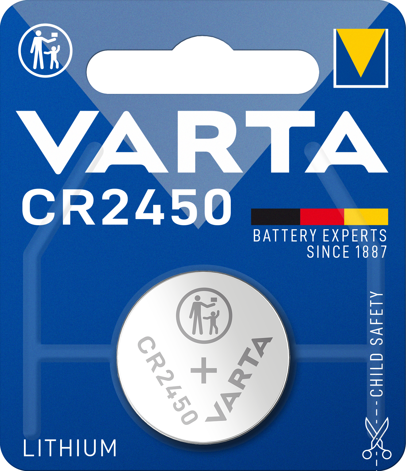 Батарейка Varta CR 2450 Bli 1 Lithium, 1 шт. (6450101401) - фото 1