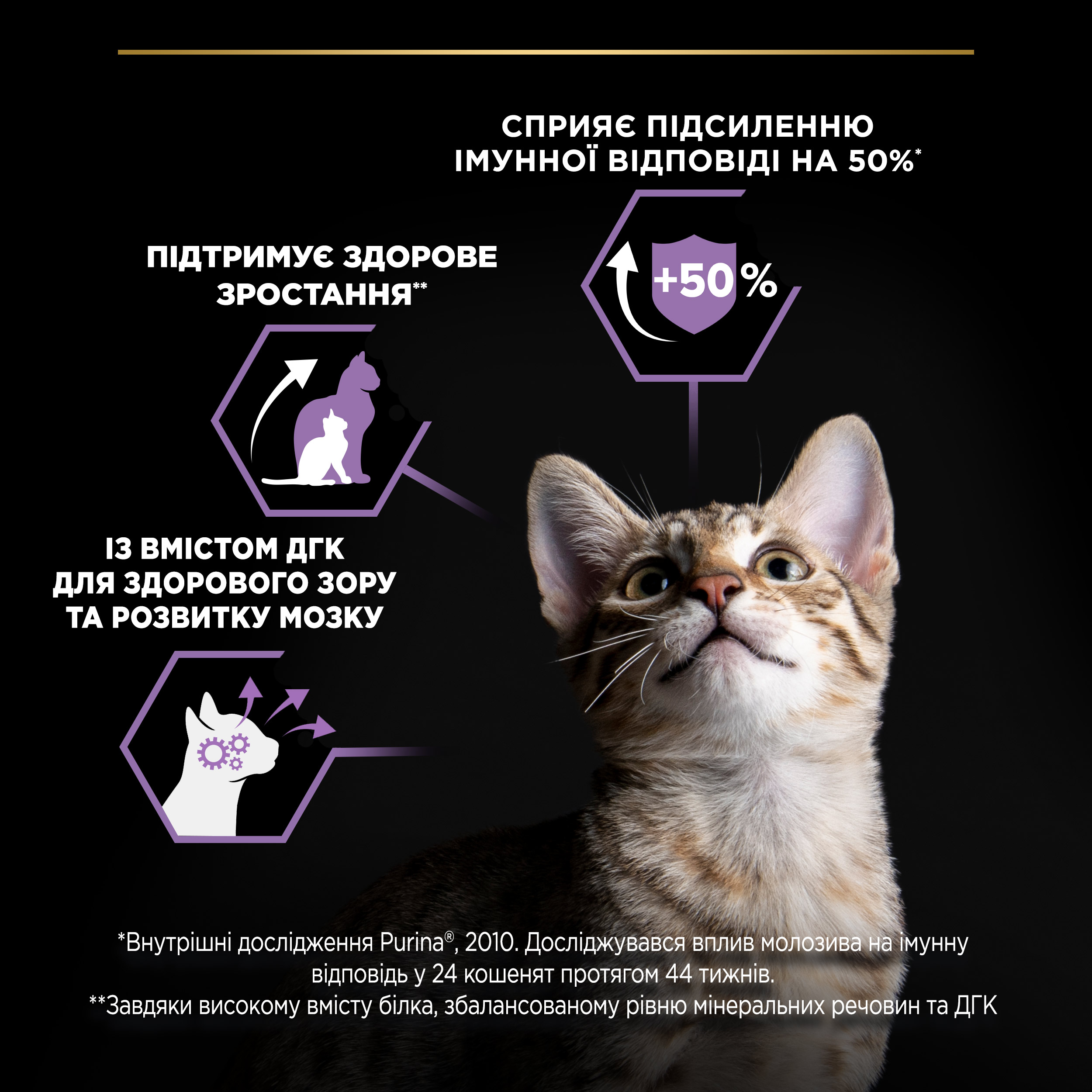 Сухий корм для кошенят Purina Pro Plan Kitten <1 Healthy Start з куркою 400 г (12372507) - фото 5