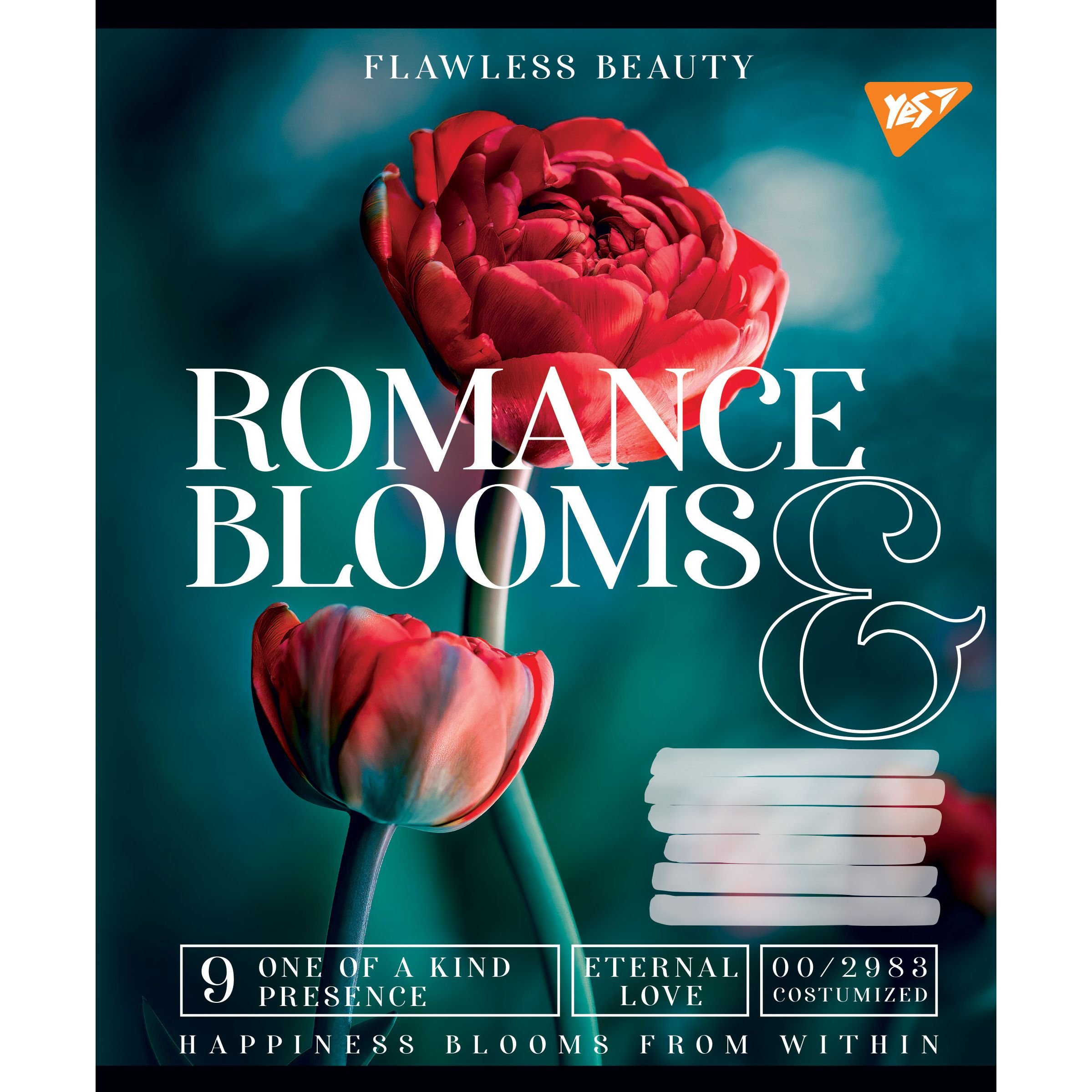 Тетрадь общая Yes Romance Blooms, A5, в линию, 60 листов - фото 1