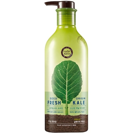 Увлажняющий гель для душа Happy Bath Seed origin fresh kale с маслом семян капусты, 800 мл - фото 1