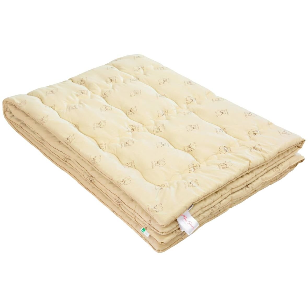 Одеяло шерстяное MirSon Gold Camel Hand Made №174, демисезонное, 110x140 см, кремовое - фото 1