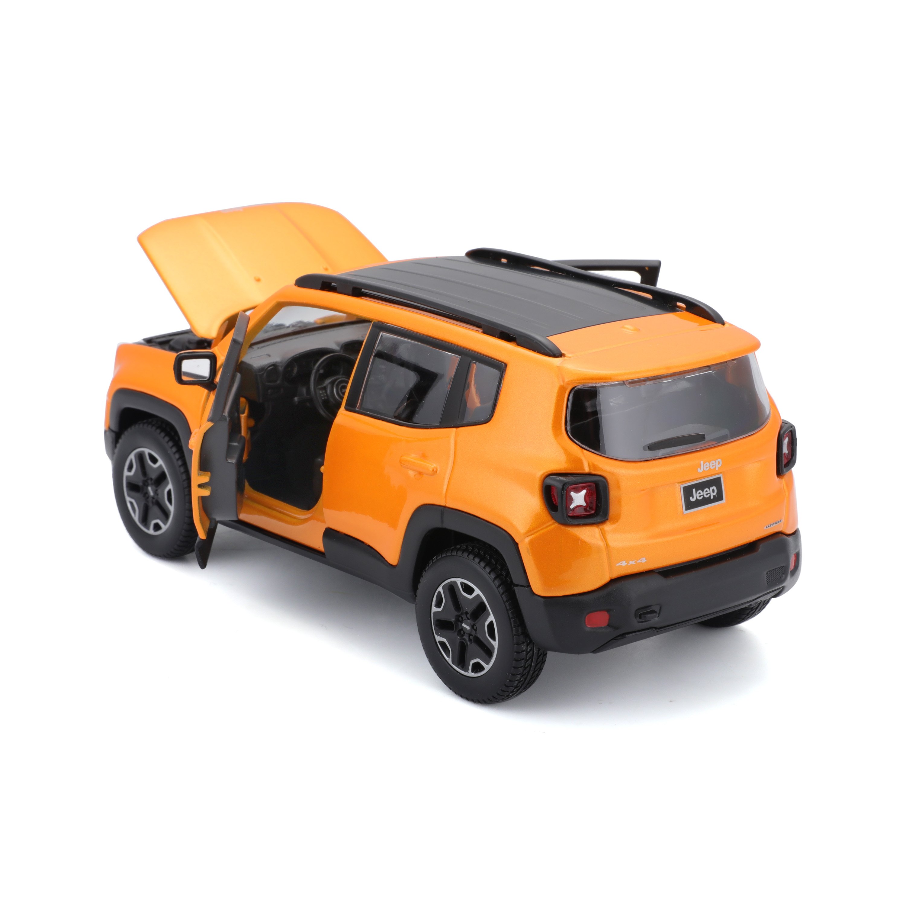 Игровая автомодель Maisto Jeep Renegade, оранжевый металлик, 1:24 (31282 orange) - фото 4